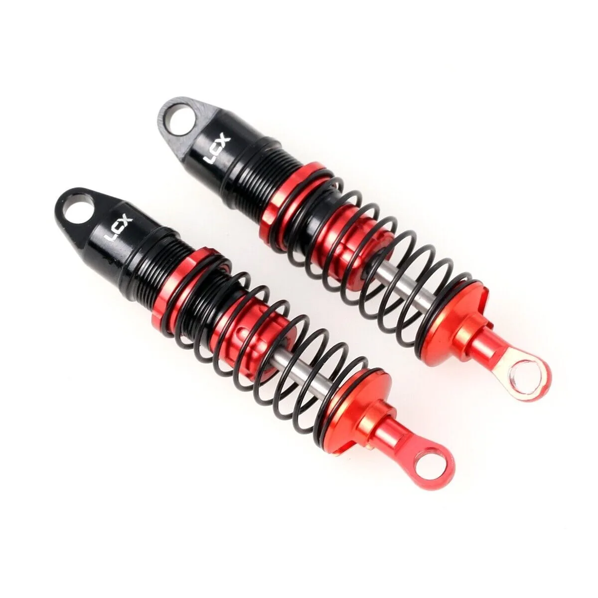 LCX Racing RC Buggy Car CNC Aluminum Front Shock Set for 1/16 1/18 Losi  Mini-B Mini-T 2.0 Upgrades Parts Accessories