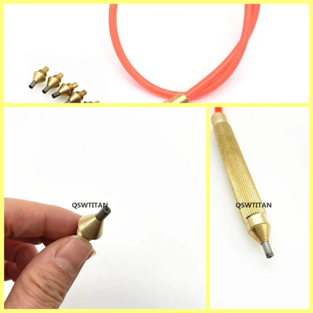 

Pen+5pcs tips Dental Lab Sandblasting Machine Tungsten Steel Tip Nozzle Blaster Handle