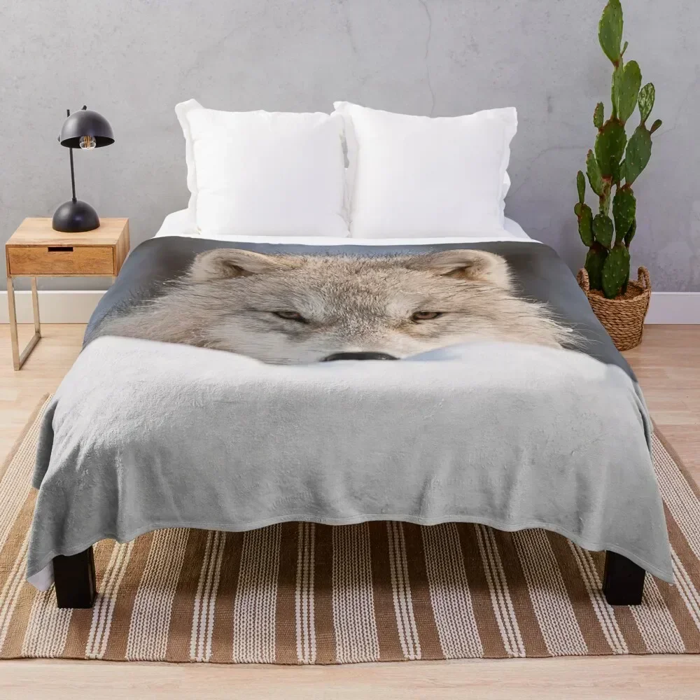 

Arctic Wolf Throw Blanket For Decorative Sofa Decorative Sofas Vintage Blankets