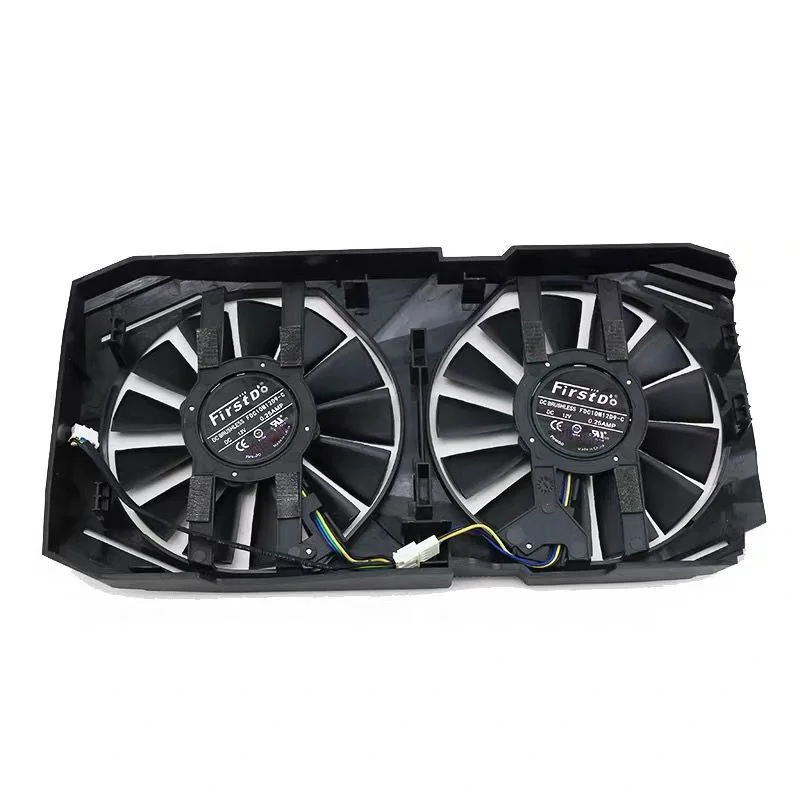 Ventilador de refrigeración para ASUS Radeon RX 580, ventilador de refrigeración para tarjeta gráfica de videojuegos, doble OC, 95Mm, RX580, FDC10M12D9-C