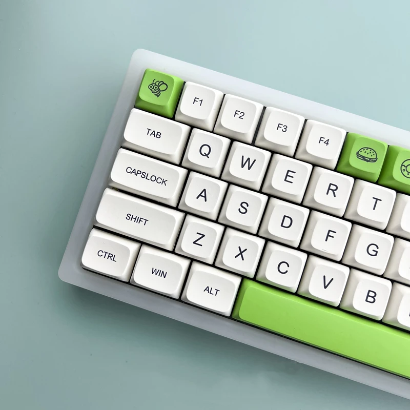 1 Set Avocado Keycaps XDA Profile Keycap PBT Dye Sublimation Key Caps With 1.75u 2U Shift For 61 64 68 84 87 104 108