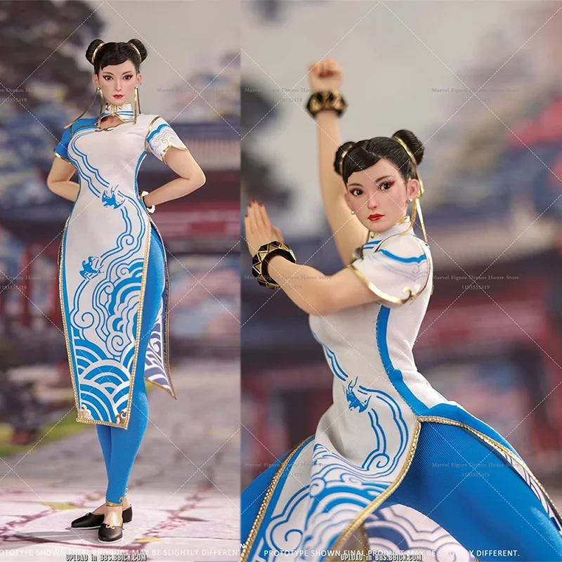 

STAR MAN MS-011 1/6 Scale Chunli Female Fighter Chinese Kongfu Style Cheongsam 12-inch Full Set Action Figure Soldier Toys