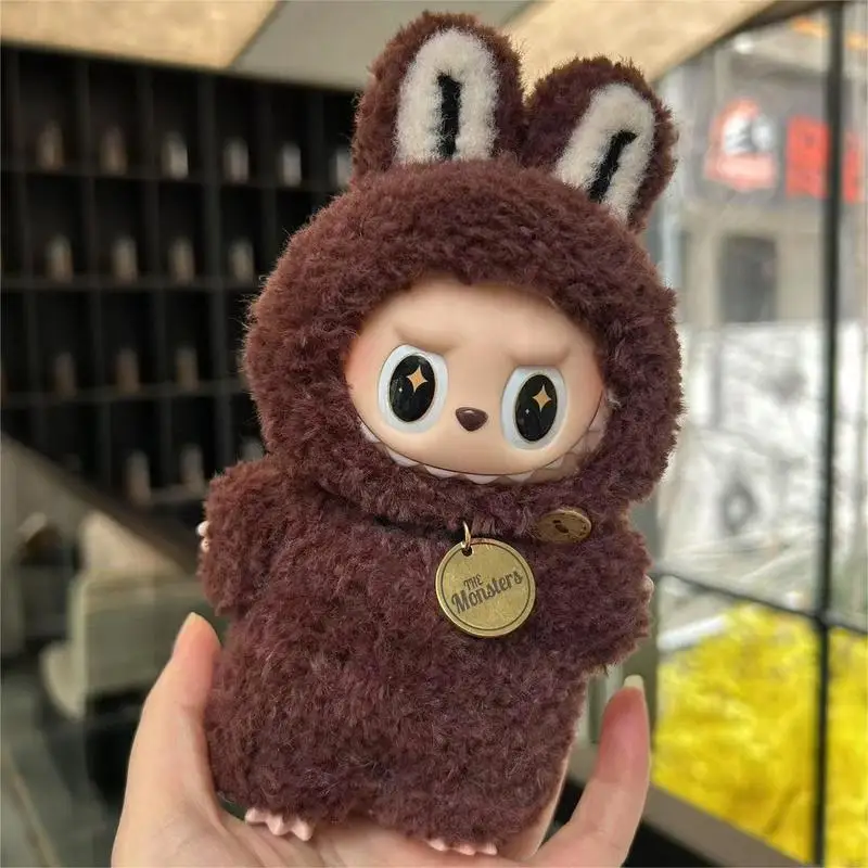 2025 Labubu Vêtements de poupée ZimomoTheme Ensemble de vêtements Ailes d'ange marron Designer Conception originale Queue de dinosaure Labubu Vêtements cool