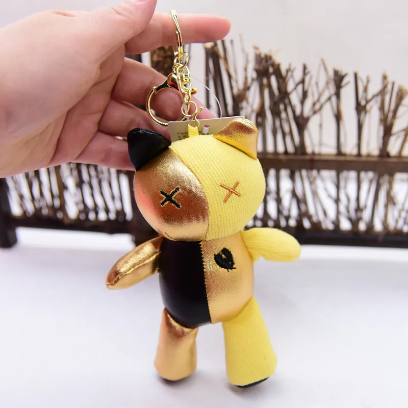 cool fashione creative cat doll pendant shining keychain soft  bag lifelike decorate christmas birthday couple Advancedgift