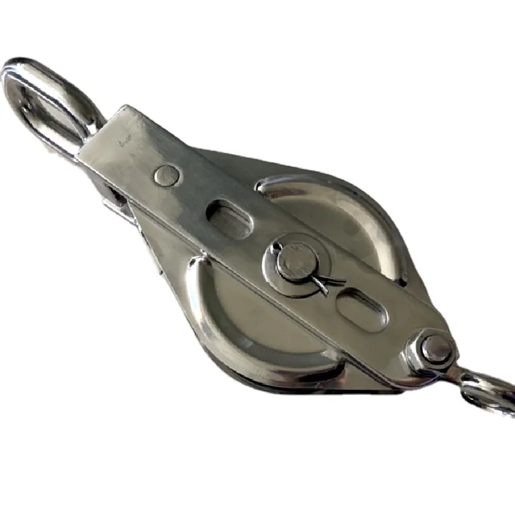 

Marine Heavy Duty Lifting Pulley Open Side Stainless Steel Pulley Cable Swivel Pulley