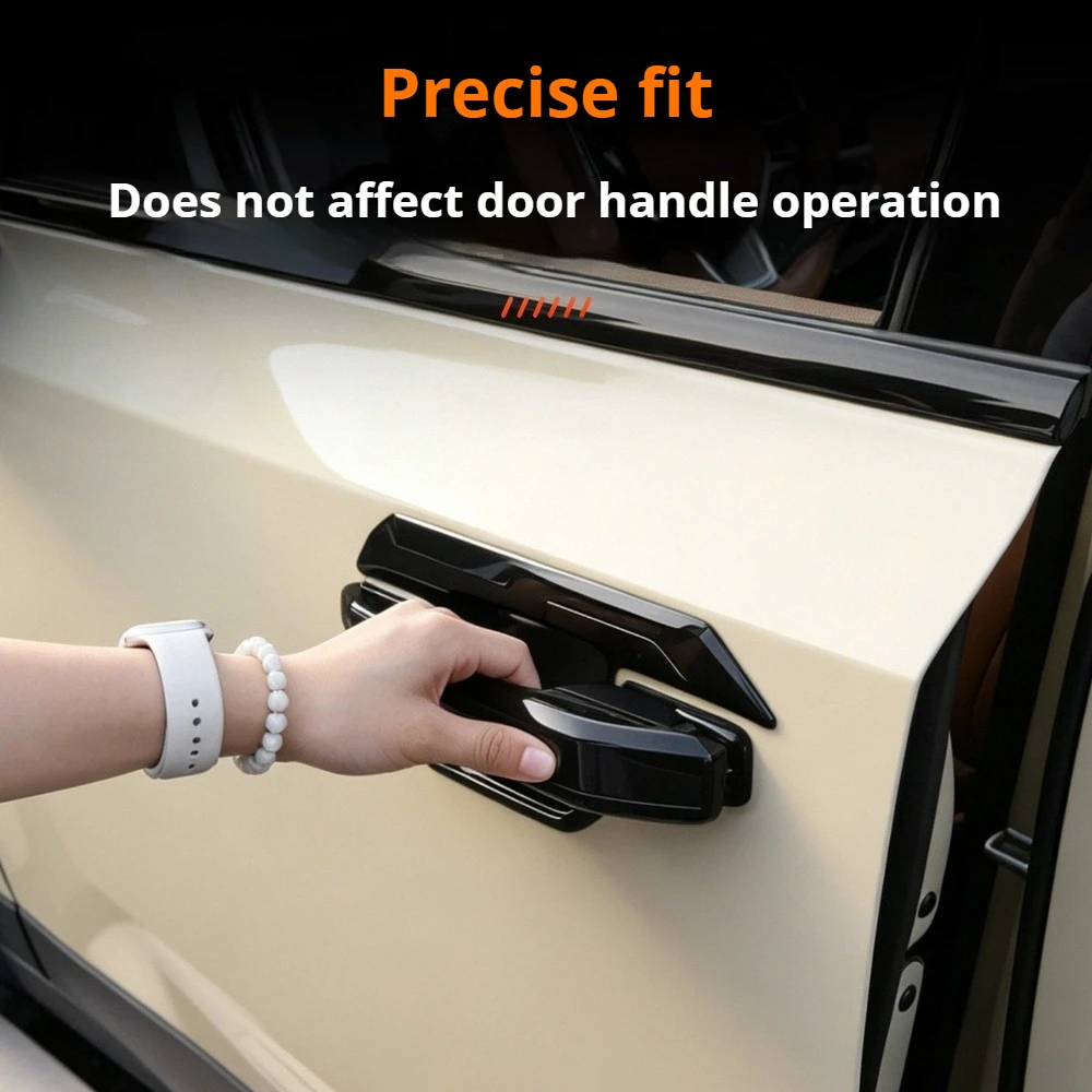 For Chery iCAR iCAUR V27 2026 ABS Glossy Black Door Handle Cover Tailgate Handle Bowl Protector Exterior Accessories view 4