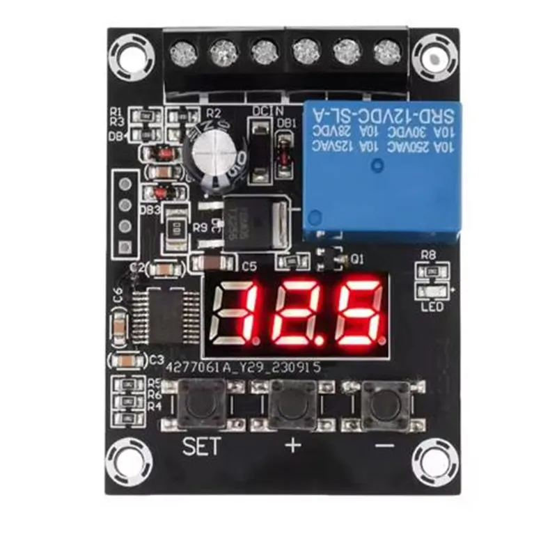 DC 9V 12V 24V Voltage Detection Relay Module Circuit Monitoring Module Overvoltage Protection Discharge Monitoring Board