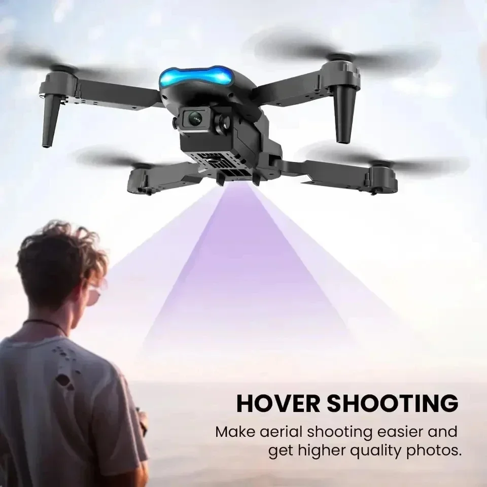 E99 Pro Drone Professional Wide Angle RC Dron HD 4K Camera Mode Foldable Helicopter Aircraft Quadcopter Drone Kid Gift Toys