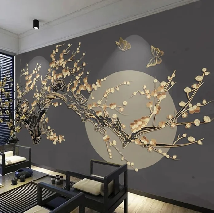 Beibehang Personalisierte, modische, handbemalte 3D-Tapete mit scharfem Krebs- und Meeresfrüchte-Motiv für Restaurants