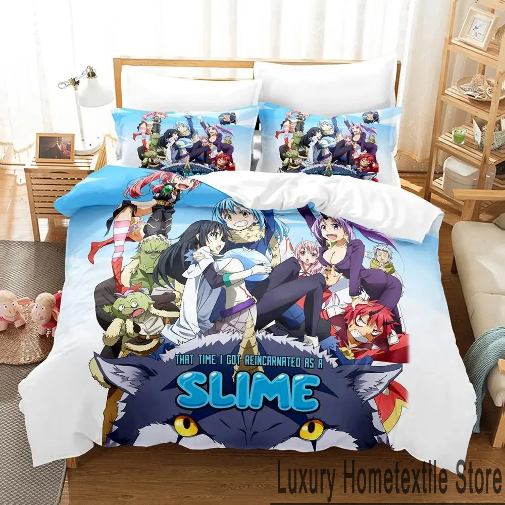 

TenSura Rimuru That Time I Got Reincarnated as a Slime Bedding Set Duvet Cover Bed Set Quilt Cover Comforter king Queen Size