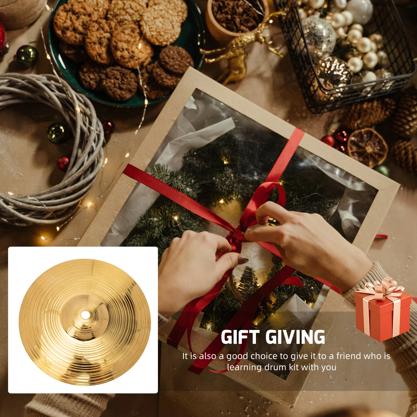

High Quality Metal Cymbal For All Drums Durable Brass Accessory Replacement Pure Sound Storage Friendly Alloy Percussion Cymbal