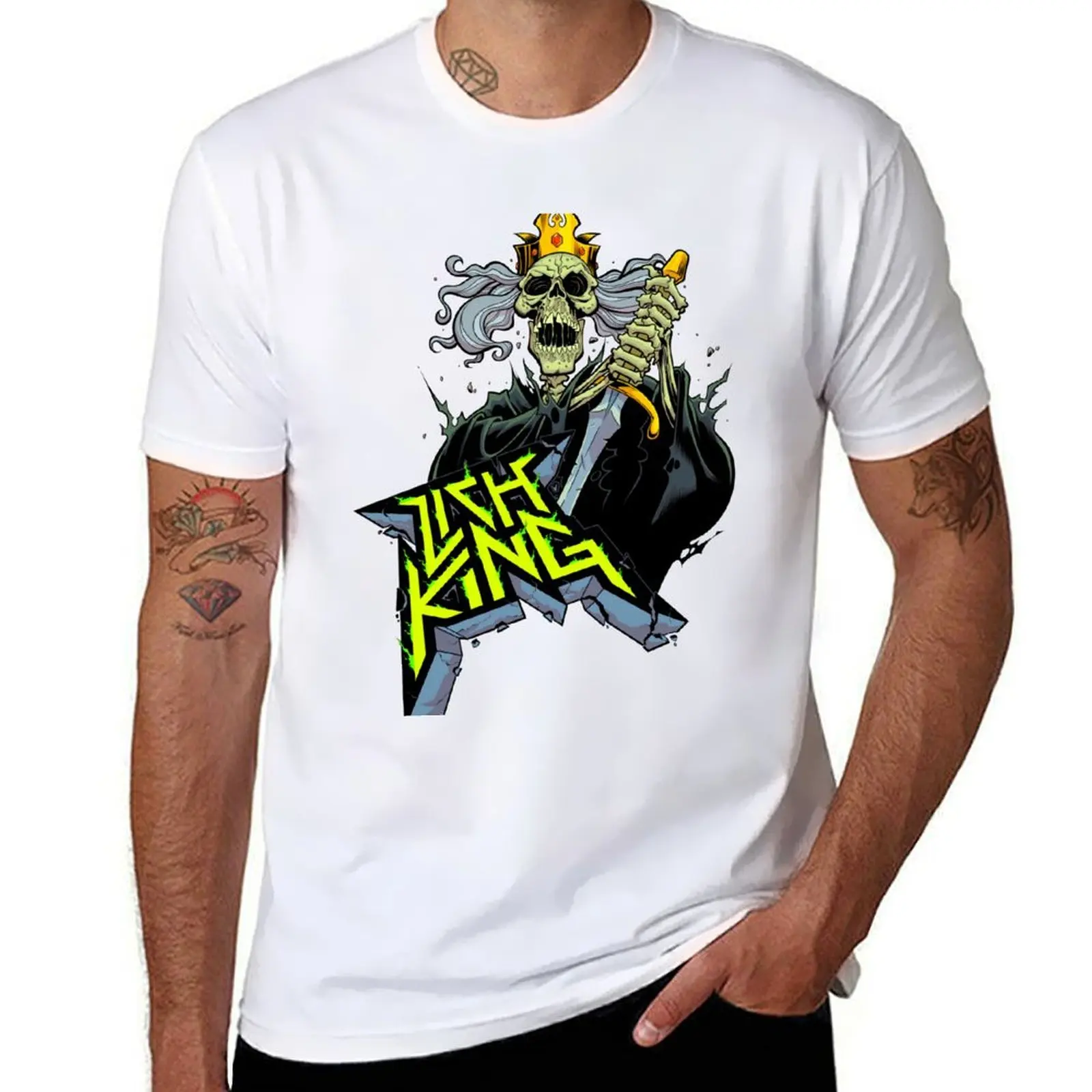 Lich King: T-Shirt conquérant T-Shirt essentiel T-Shirt homme T-Shirt en coton