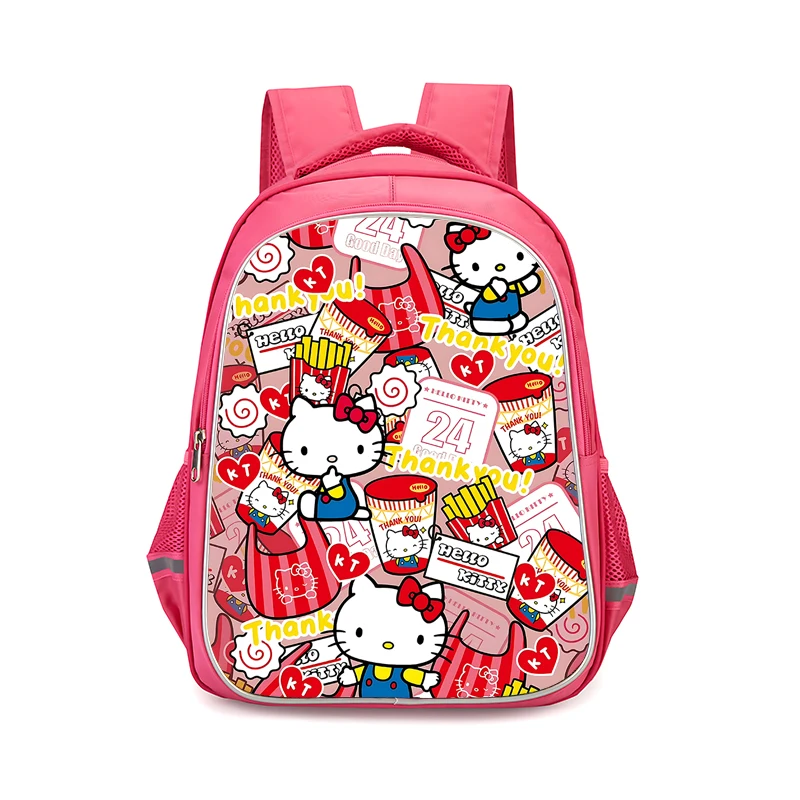 

Child Cute Sanrios Hello Kitty 、Kuromi Backpacks Girls Student Birthday Gift School Bags Camping Durable Rucksack