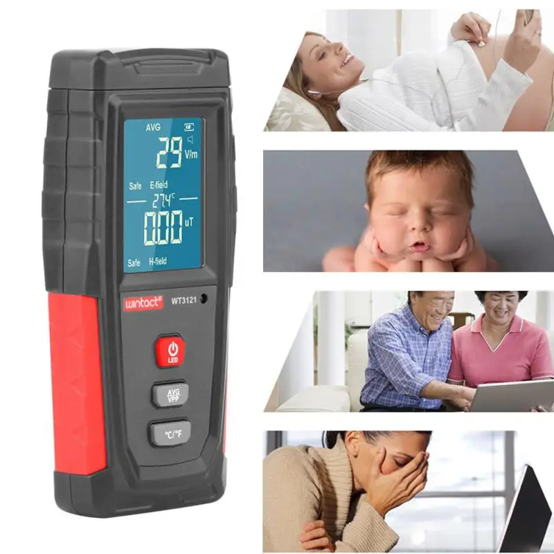 

Electromagnetic Radiation Tester Handheld Radiation Dosimeter Monitor Portable Electric Field EMF Meter Detector Counter