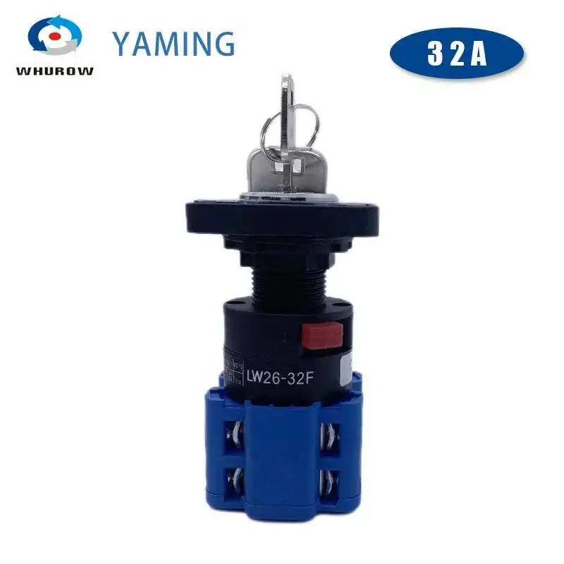 مفتاح إيقاف تشغيل كهربائي شامل ثلاثي الطور ، مفتاح قفل إيقاف التشغيل ، سلك تحكم رئيسي ، تشغيل-إيقاف ، مفتاح دوار للكاميرا 32 أ ، أو ، أو V