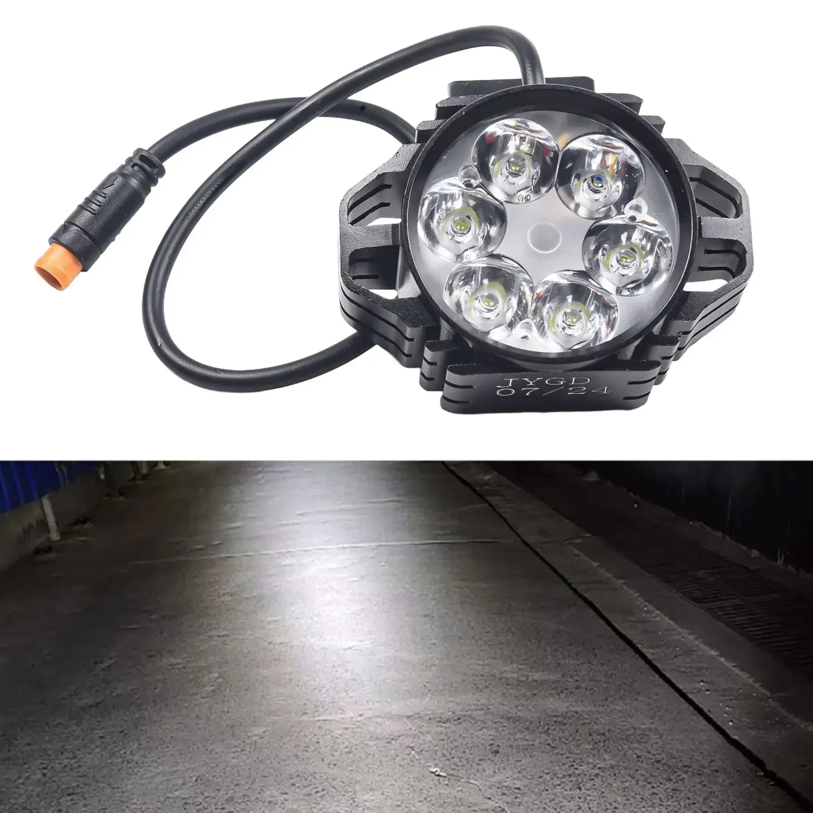 AliExpress TOOPRE 36/48V Electric Bicycle Front Light With Horn 4pin 3pin Waterproof Optiops LED Front Light Functional Front Light Cycling Access