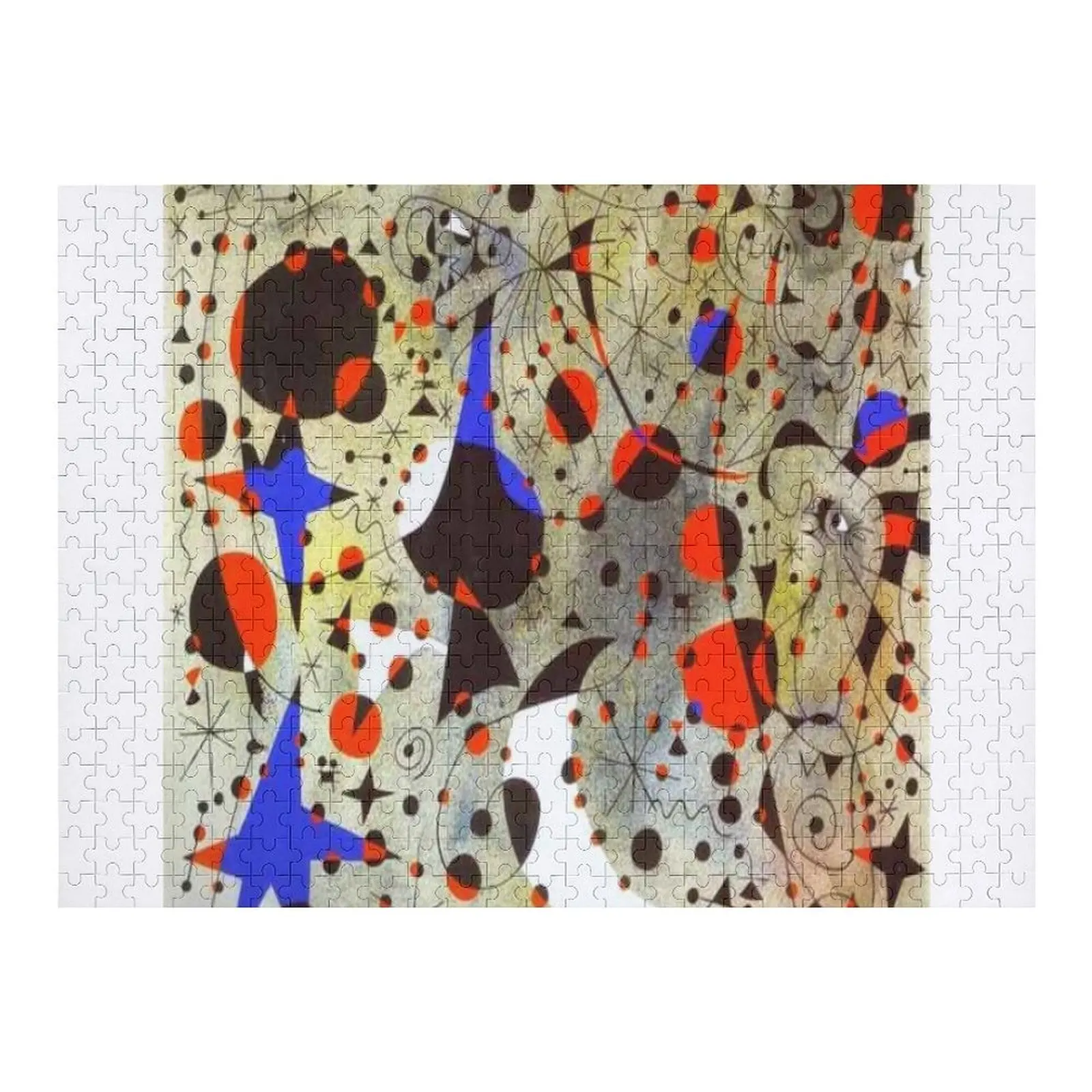 

Joan Miro " The nightingale's song at midnight and the morning rain" Jigsaw Puzzle Children Custom Photo Puzzle