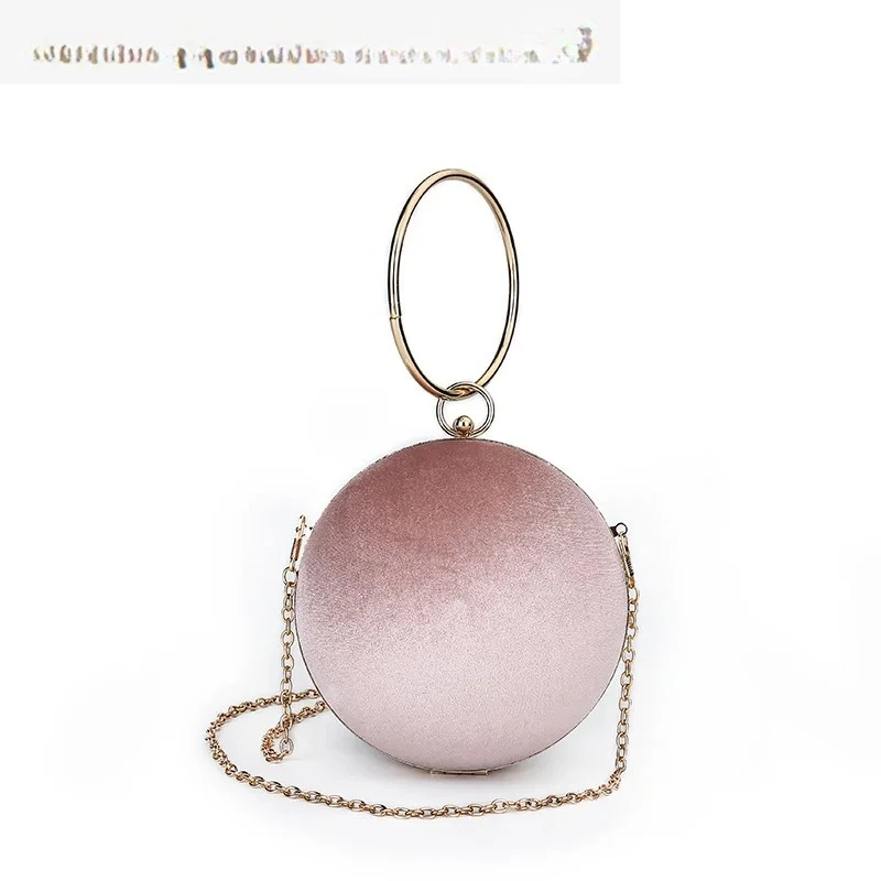 

Popular velvet ball bag, evening dress, dinner bag, party handbag, bag, jumpy and versatile chain bag