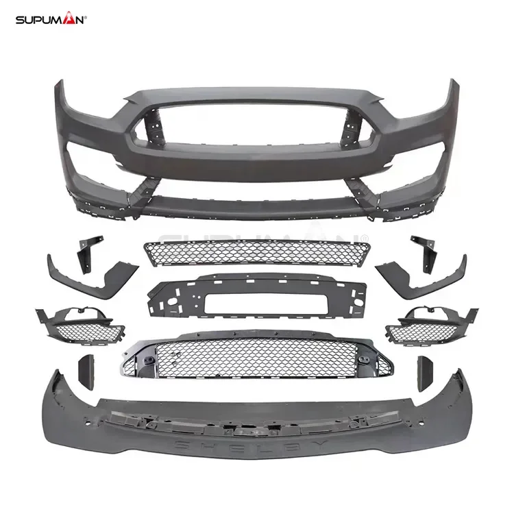 SPM Auto Body Kits for Ford Mustang GT350 R style Front Bumper body kit  2015 2016 2017 OEM PARTS Plastic Material