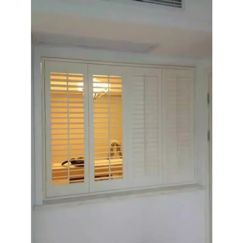 Folding shutter movable shutte wooden shutter solid wood shutte