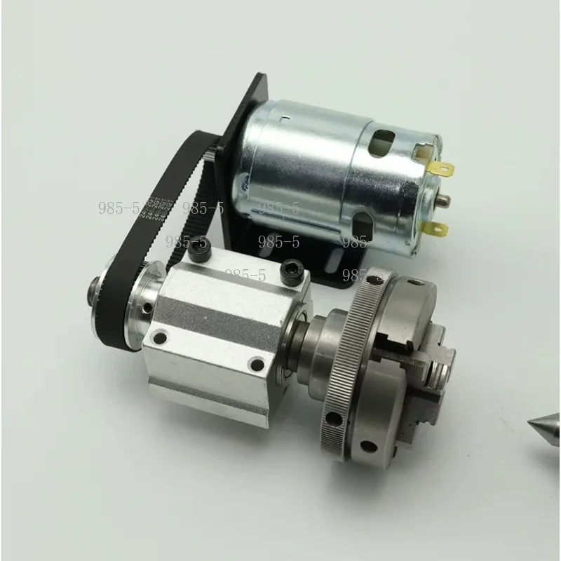 80mm Four-Jaw Chuck Spindle Unit 50 65 Specification For Micro Woodworking Bead Lathe Machine