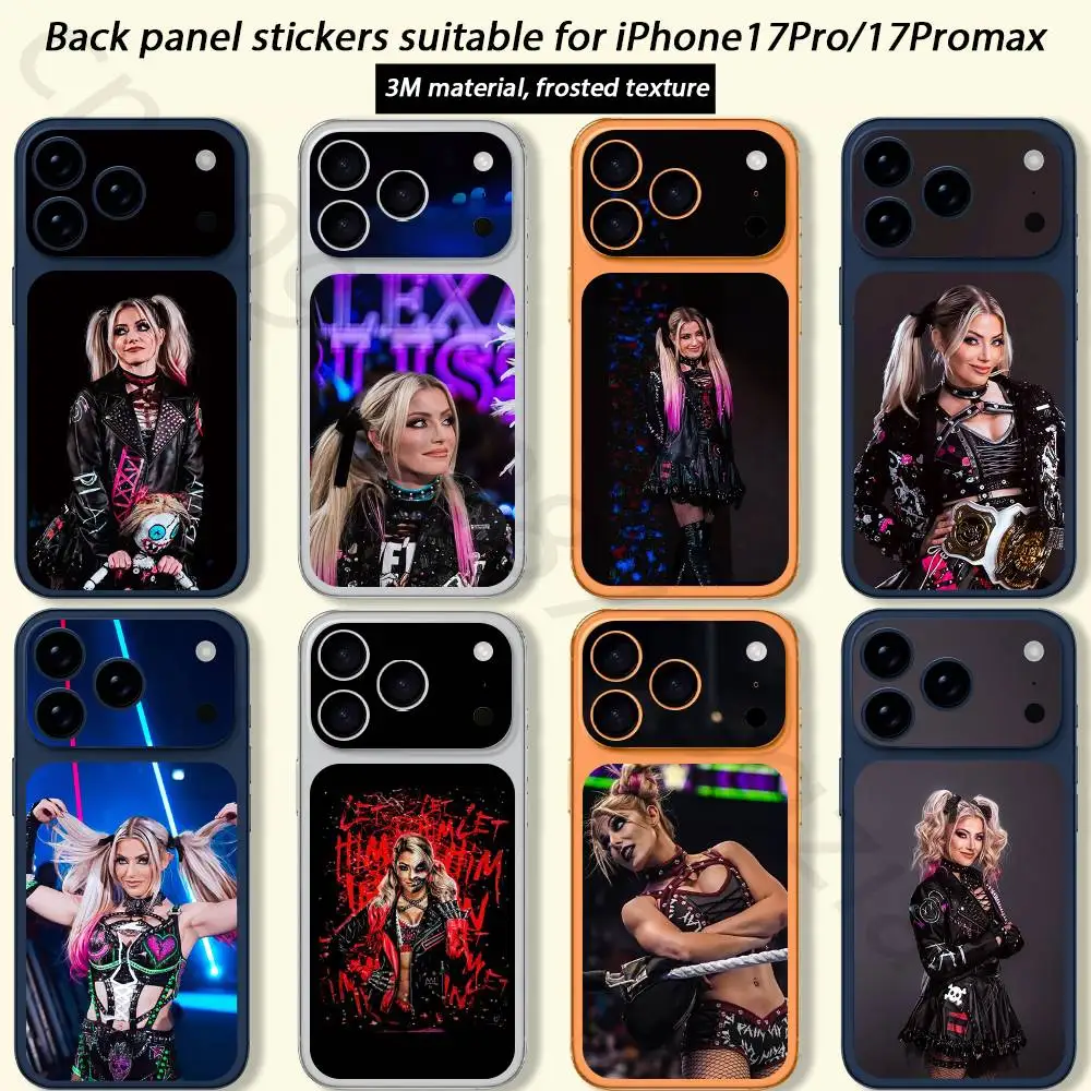 A-Alexa Bliss Pour iPhone 17 Pro Max 17 Pro – Film de protection intégral 3D coloré pour l'arrière, autocollant décoratif