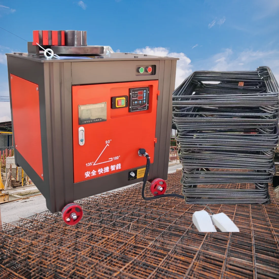 Portable stirrup steel bar bending machine diameter 25-32 mm numerical control steel bar hoop steel bar bending machine