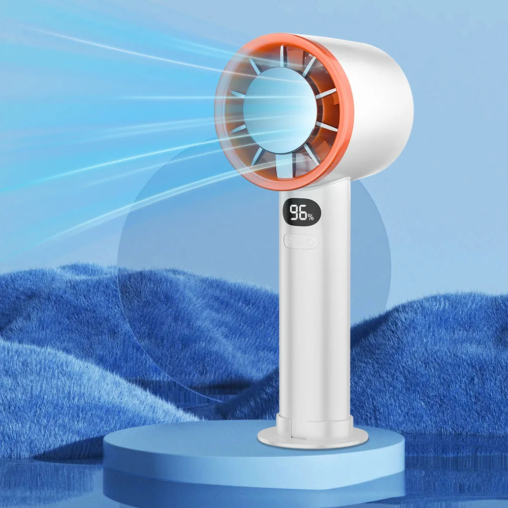 

Summer Cooling Fans Portable Hand Fan Adjustable Wind Speed For Camping Hiking Fishing USB Pocket Fan Wireless Air Circulators