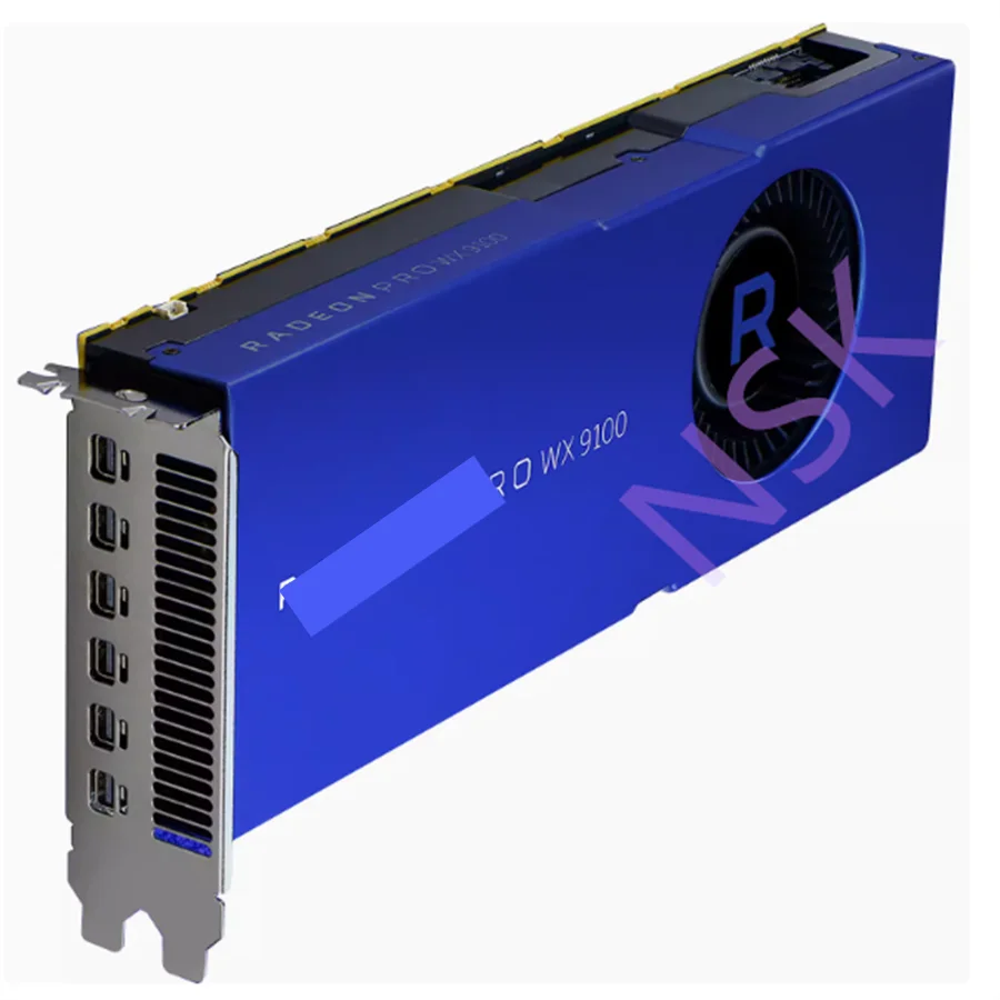 

Оригинал для AMD Radeon Pro WX9100 графический дизайн профессиональная видеокарта 16 Гб 6-экранный выход 100% ТЕСТ ОК