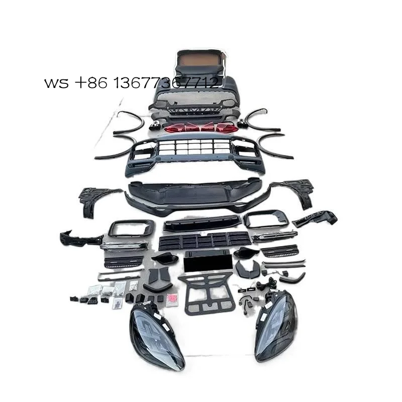 

Factory hot sales958.1 Upgrade to 958.2 Rear Kit Taiate 2018 9Y0 Turbo S Front Facelift Bodykit Car Conversion for Por Cayenne 9