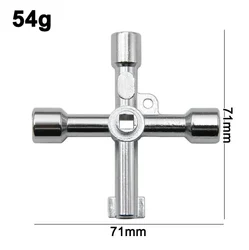Multifunctional 4-in-1 Cross Portable Silver Hand Screwdriver DIY Socket Screwdriver Head Combination