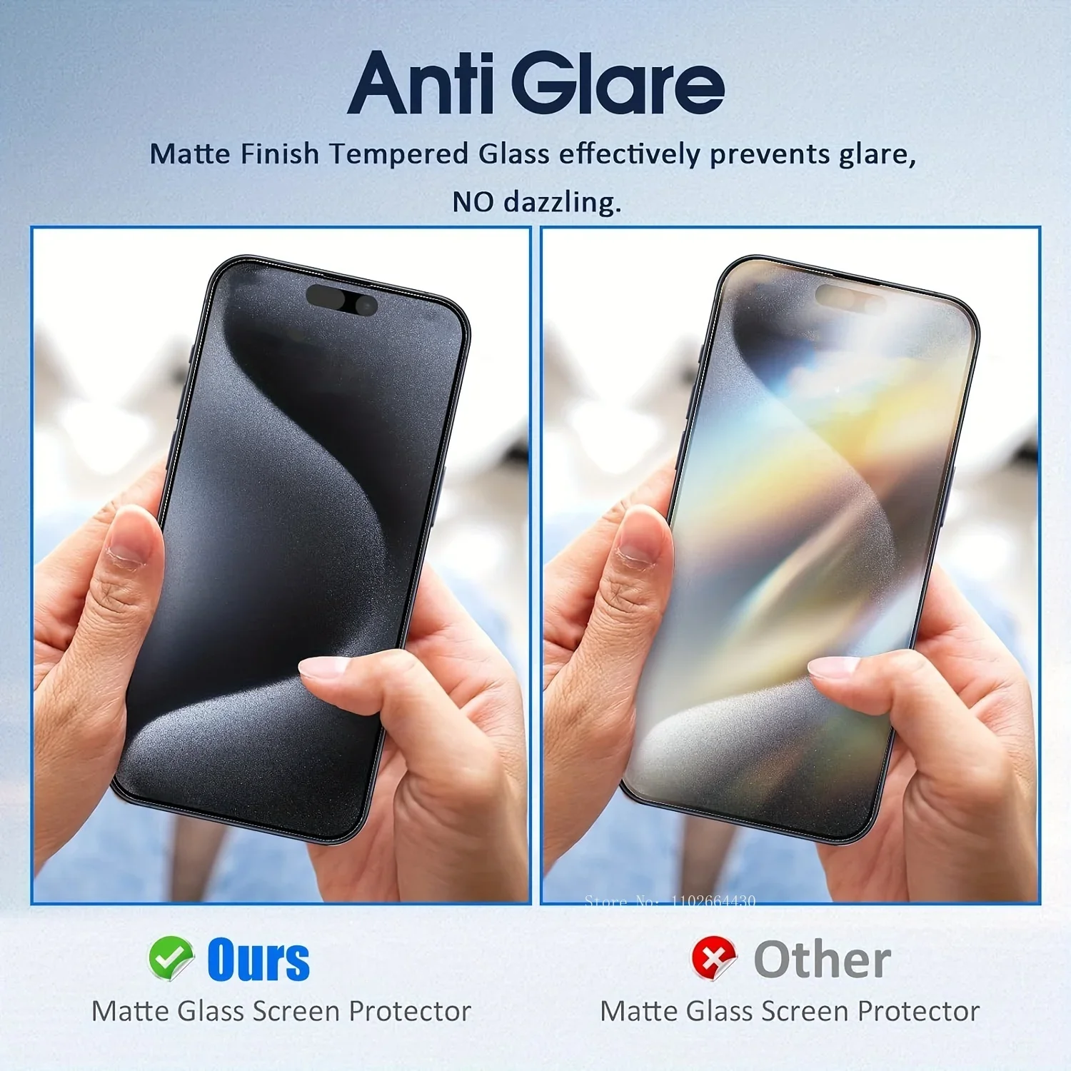 4pcs MatteTempered Glass For IPhone 16 Pro Max 15 14 13 Pro14 Plus 12 11 XS Max XR X Anti-Fingerprint Flim for iPhone 12 13 mini