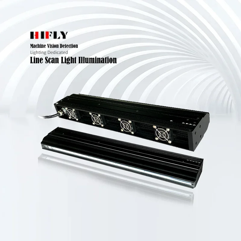 Professional LED Machine Vision Ultra High Power 500*16 มม. 128W Line Scan Light สําหรับความเร็วสูงออนไลน์ความสว่าง
