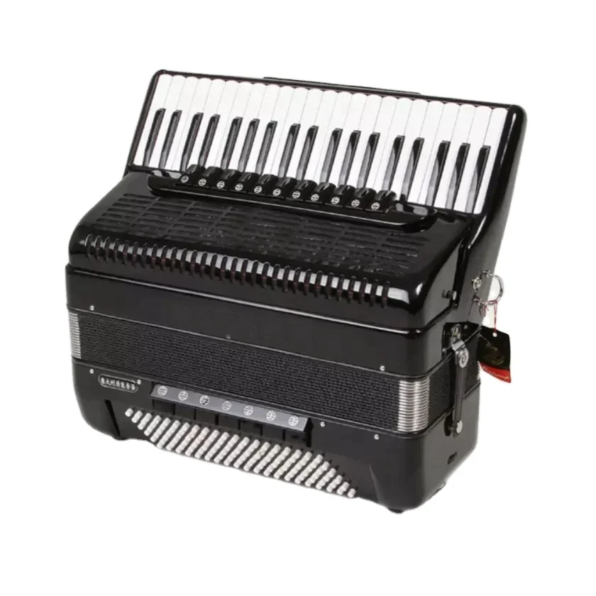 41‑Key 120‑Basses Diatonic Wood Keyboard Accordion With Cassotto System Sunburst Finish Shining Portable