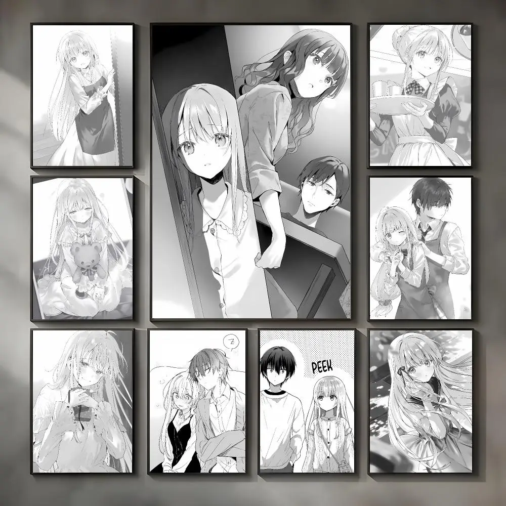 Romantic Anime T-the Angel Next Door Spoils Me Rotten Poster Modern Interior Wall Decor & Trendy Home Highlights