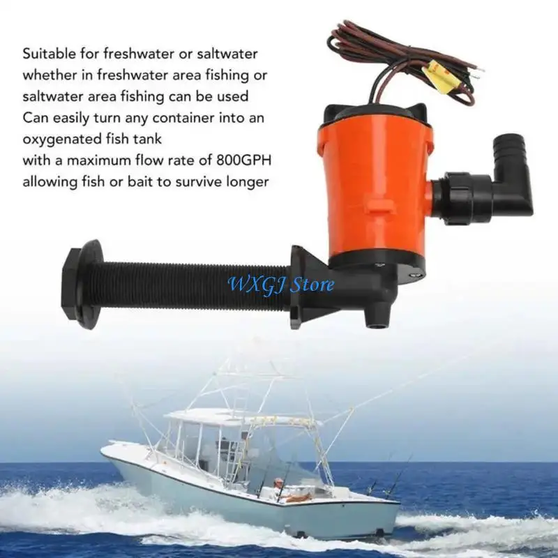

37JE Aerator Pump Repair Parts Replacement Parts For Bilge & Boat Water Circulation Improved Fish Habitat Extended Durability