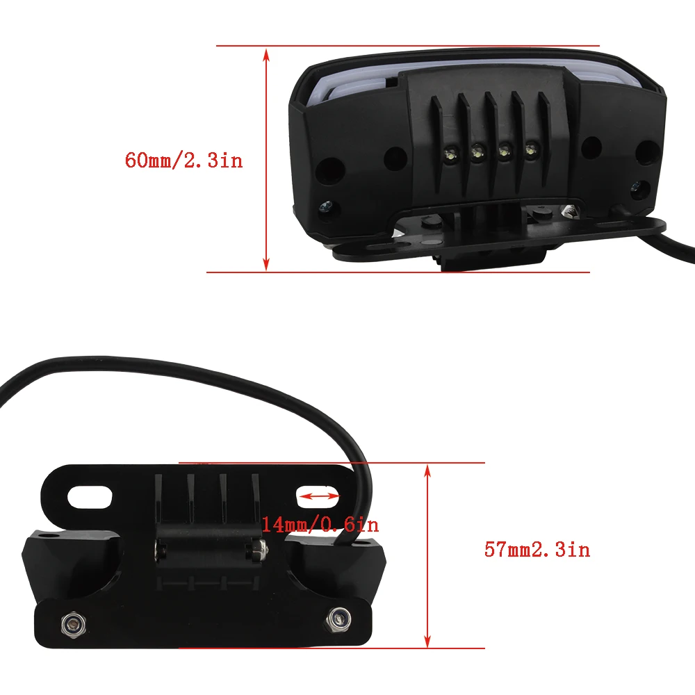 Motorcycle Rear Light Brake Taillight for Yamaha Jog 3kj Suzuki DRZ 400 Honda Xr150l XR CRF 250 12V Turn Signal LED Motorbike