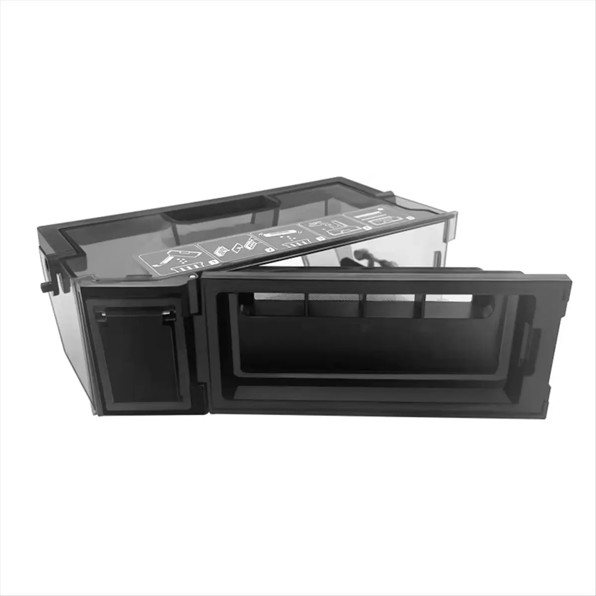 

(ABJZ) Контейнер для пыли и HEPA-фильтр для робота-пылесоса Ecovacs Deebot X2 / X2 Pro / X2 Omni, запасная часть, черный