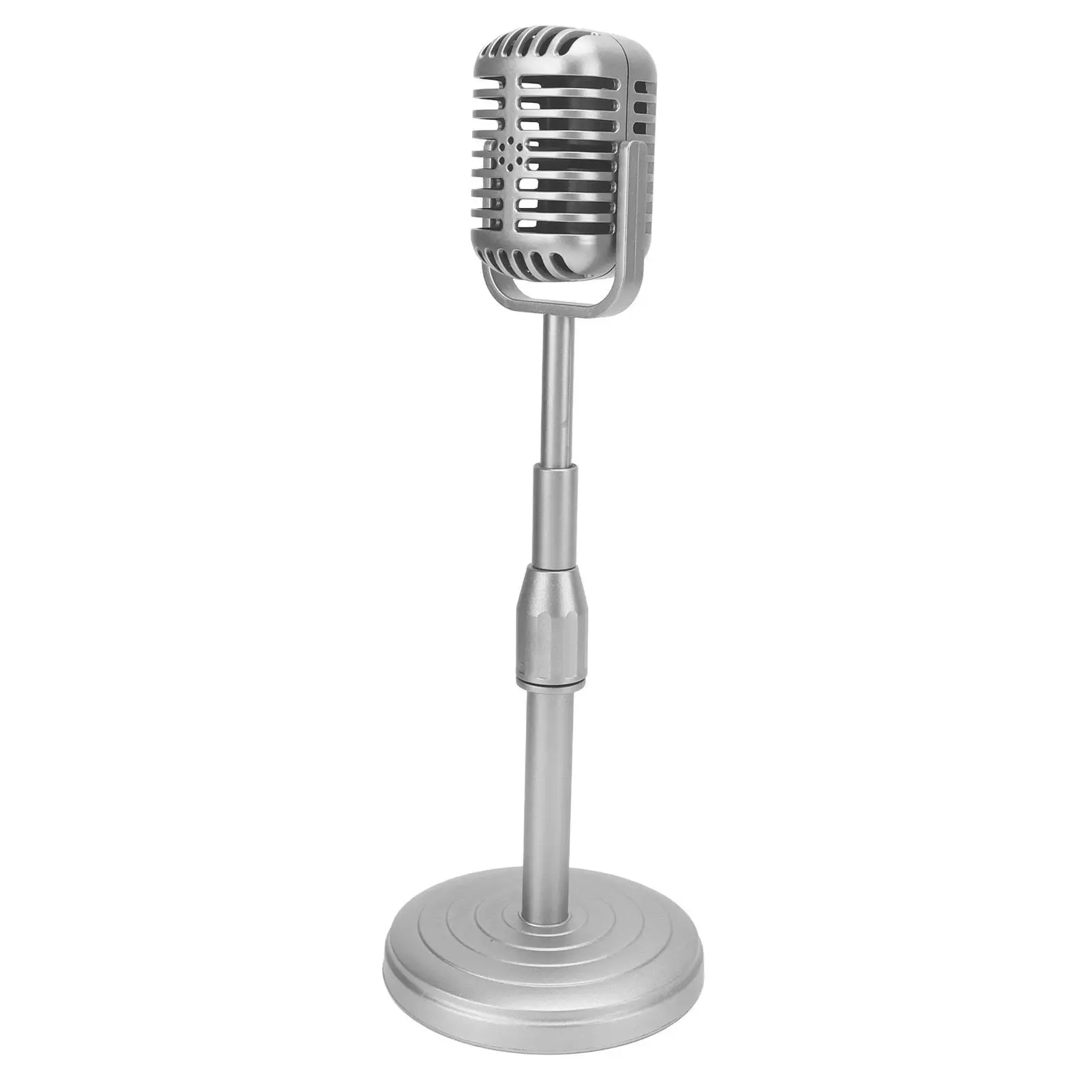 Vintage Microphone Prop Set for photo Shoots - High-Quality Simulation Mic and Stand Kit