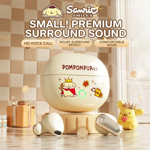 Imagen 1 del producto Audífonos Bluetooth Sanrio mini 530 Hello Kitty | Audífonos Inalámbricos con Cancelación de Ruido Algo BT 6.0 Mejorados para Deportes y Videojuegos