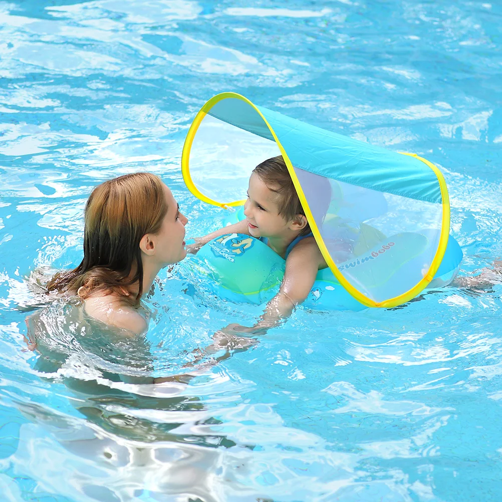 Flotador de natación inflable para bebés, anillo de baño circular, juguetes de verano para niños pequeños, nuevas actualizaciones