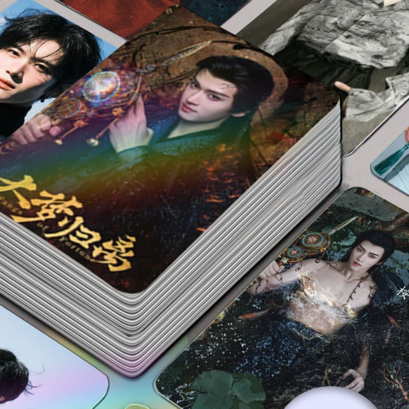 30/50PC Hou Minghao Tian Jiarui Chen Lei Yan ein XX Zhenxuan Chen Xiao Chen Duling Fangs of Fortune Doppelseitiger Druck 3-Zoll-Karte