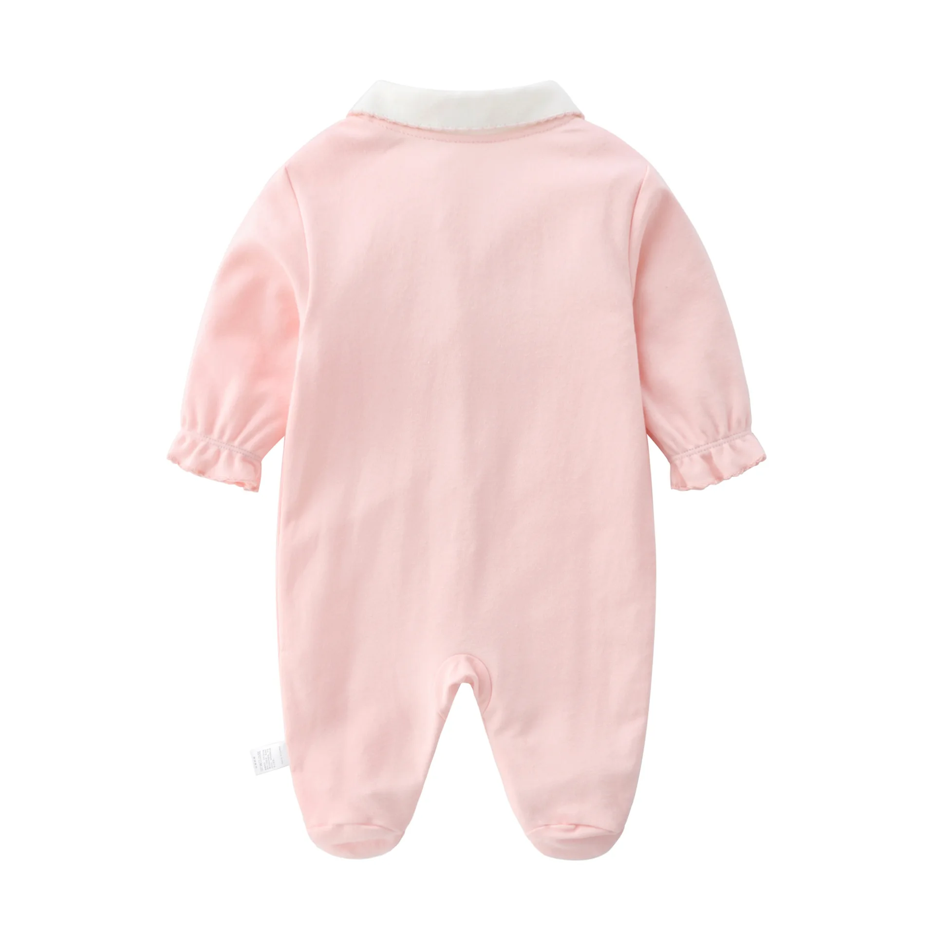 Pelele para niña recién nacida, ropa infantil suave con estampado de dibujos animados, de 0 a 12 meses, Otoño, 2024