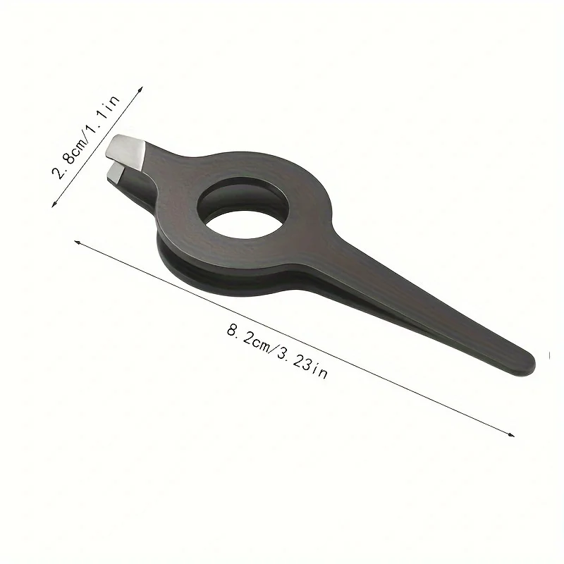 2pcs tweezers hair removal clip with hollow handle for precise trimming of eyebrows and facial hair
