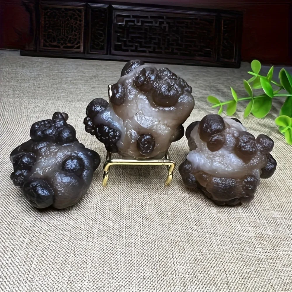 Natural Stone Grade A Agate Crystal Cave Agate Quartz Beautiful Magic Mineral Specimens with Various Shapes, Panda Agate Gobi