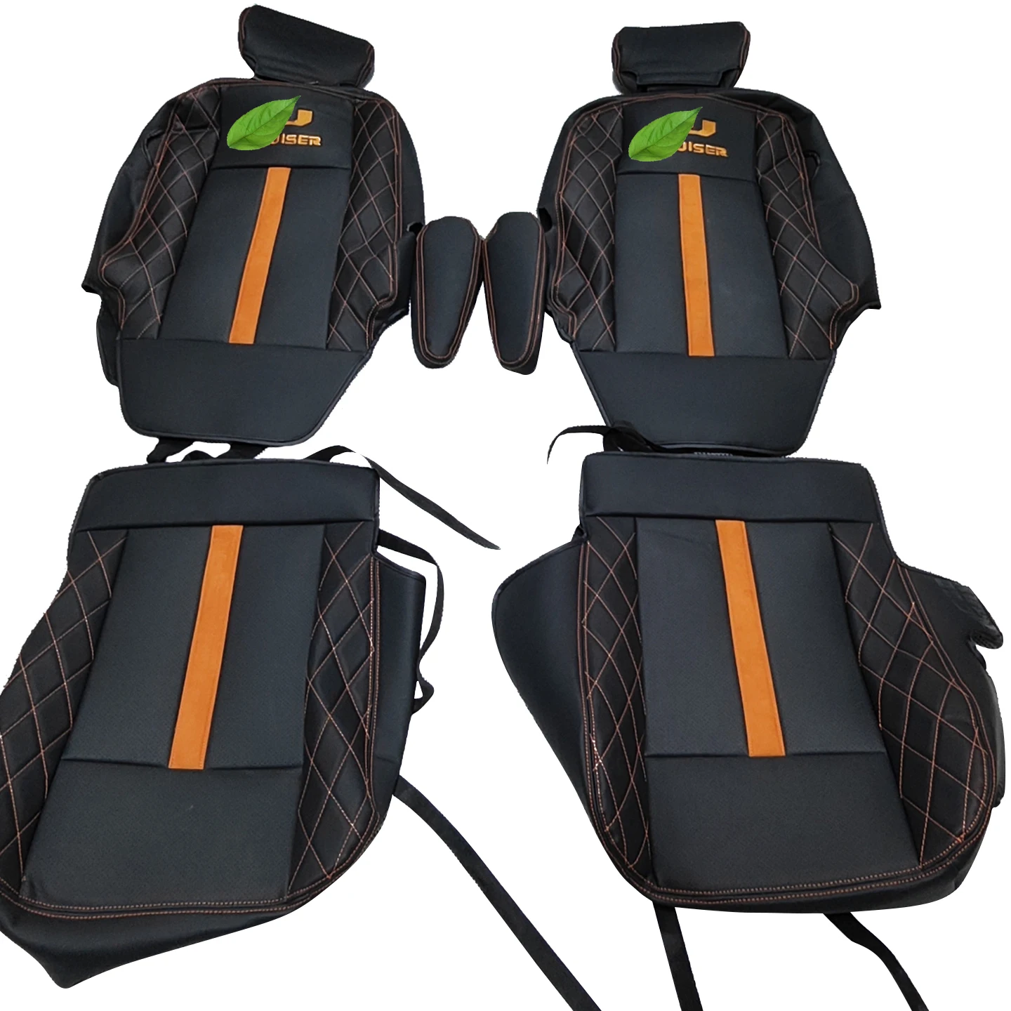 

Car Seat Leather Protective Cover Durable Seat Cushion Backrest Decorative Leather Cover Seat Decoration for FJ Cruiser