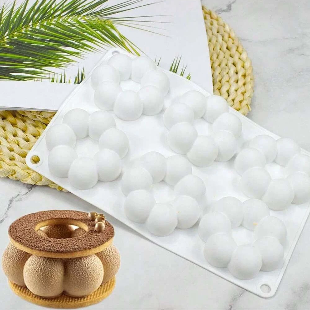 Flower Shaped Silicone Donut Mold 3D Fondant Cake Chocolate Baking Tool Non-Stick Multicavity Mould for Muffins Dessert