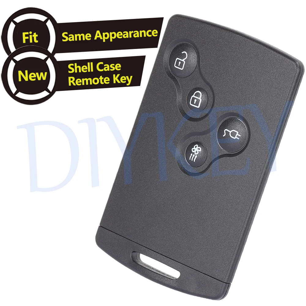Smart Remote Auto Schlüsselanhänger 433 MHz ID46 Chip für Renault Zoe Megane III Fluence Laguna III Scenic 2009 2010 2011 - 2015 285975779R