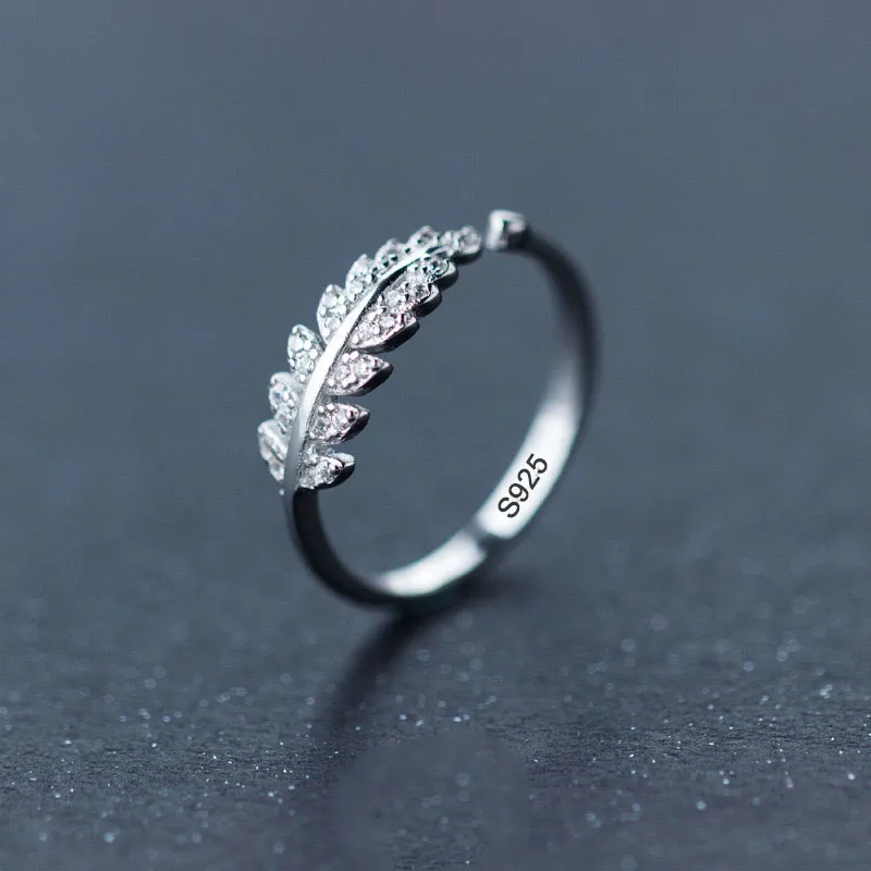 

925 Sterling Silver Rings for Women Couple Minimalist Handmade Simple Zircon CZ Ring Party Jewelry Gift Prevent Allergy