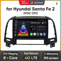 Junsun Wireless CarPlay Android Auto Car Radio for  Hyundai Santa Fe 2 2006-2012 Intelligent Systems Smart GPS Autoradio